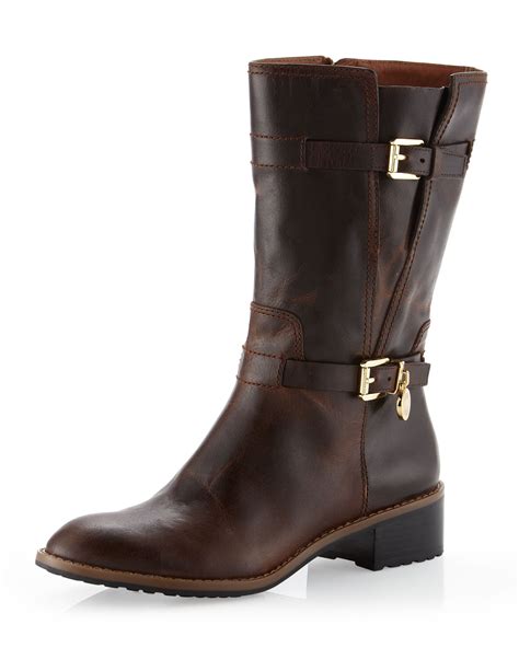 michael kors brown boots uk|michael kors adjustable buckle boots.